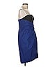 J. Mendel 100% Silk Color Block Blue Cocktail Dress Size 12 - photo 4