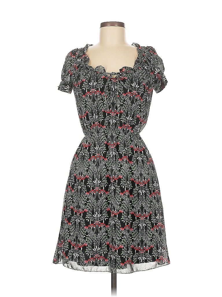 Plastic Island Paisley Gray Casual Dress Size M - photo 1