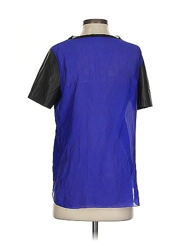 Elie Tahari Short Sleeve Silk Top (view 2)
