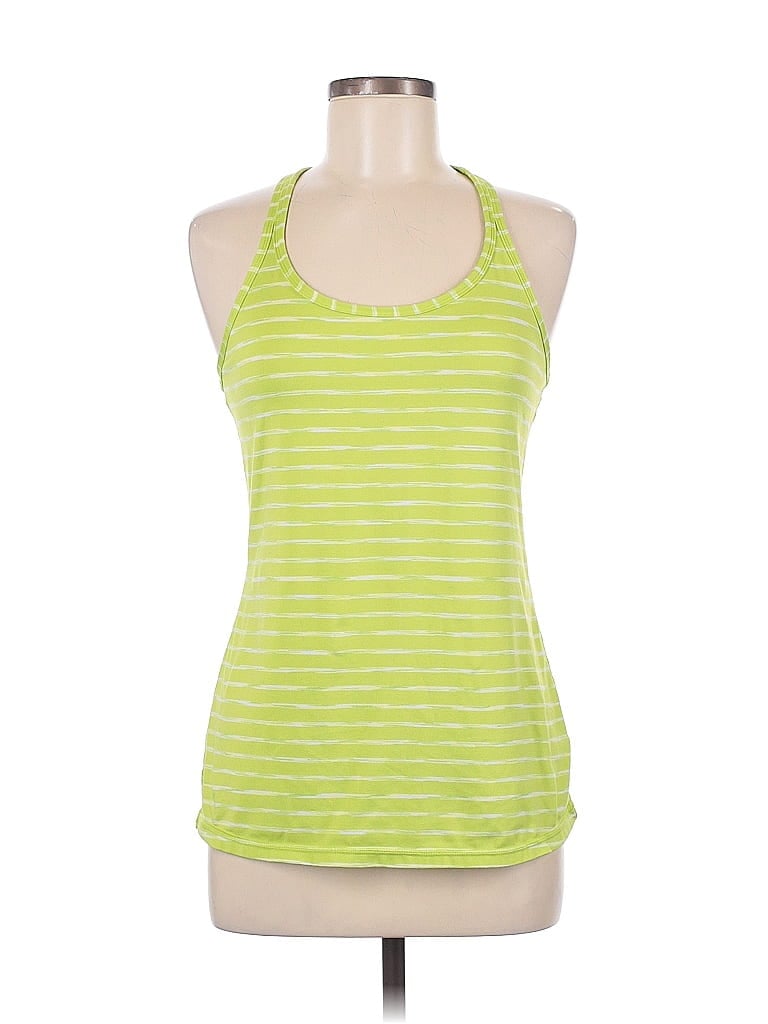 Click to view more detailed imagery on our partner's website Pre-owned Cascade Sport Tank Top Green Halter Neckline Tops