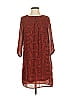 H&M 100% Polyester Graphic Red Casual Dress Size 4 - photo 1