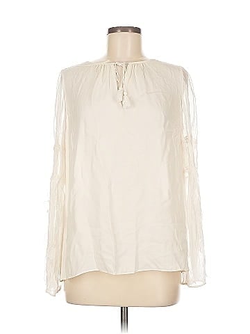 Elie Tahari Long Sleeve Silk Top (view 1)