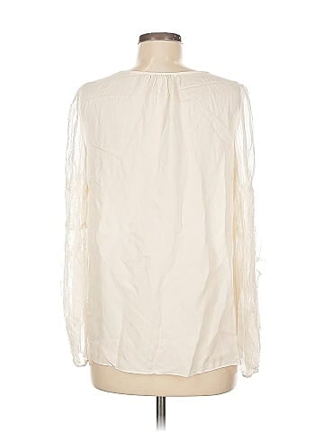 Elie Tahari Long Sleeve Silk Top (view 2)