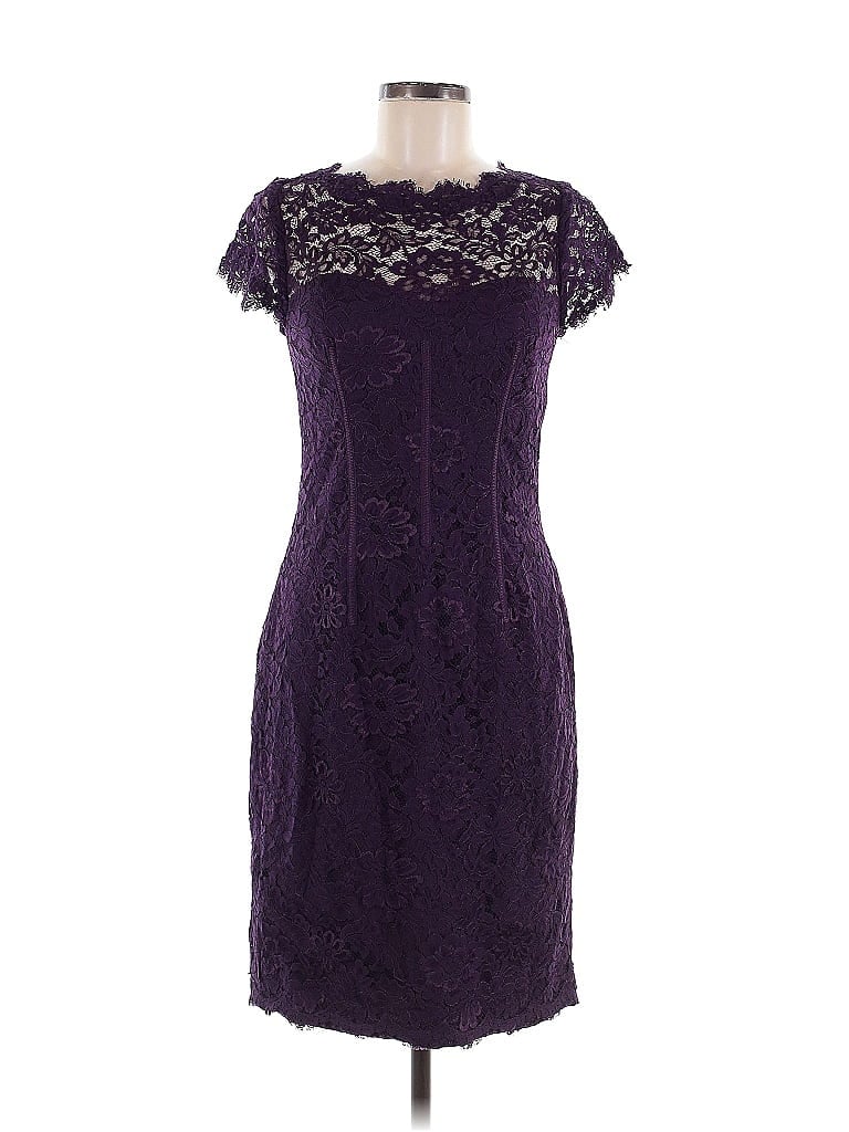 ML Monique Lhuillier Purple Cocktail Dress Size 6 - photo 1