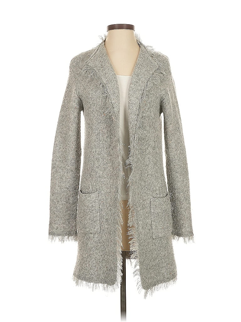 Pre-owned Max Studio Cardigan Sweater In Gray