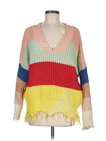 Main Strip Pullover Sweater (view 1)