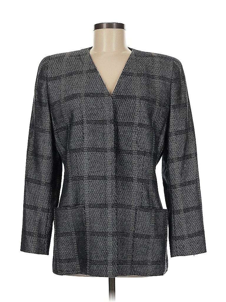 Pre-owned Anne Klein Blazer Jacket In Blue