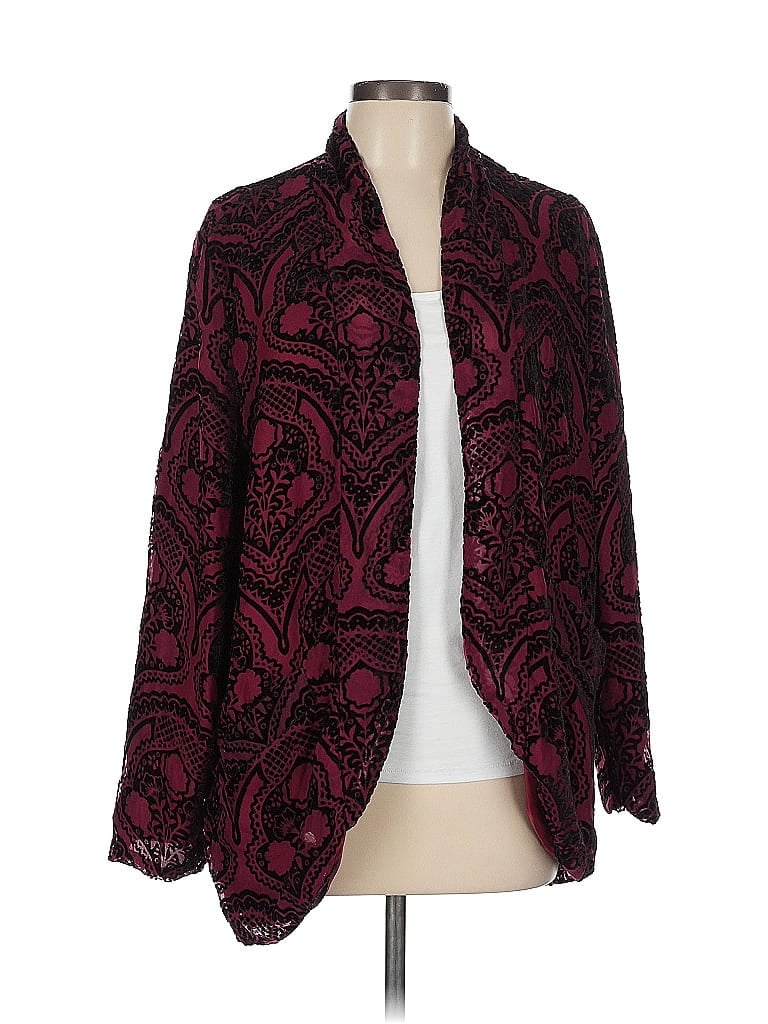 Pre-owned Bb Dakota Blazer Jacket In Burgundy