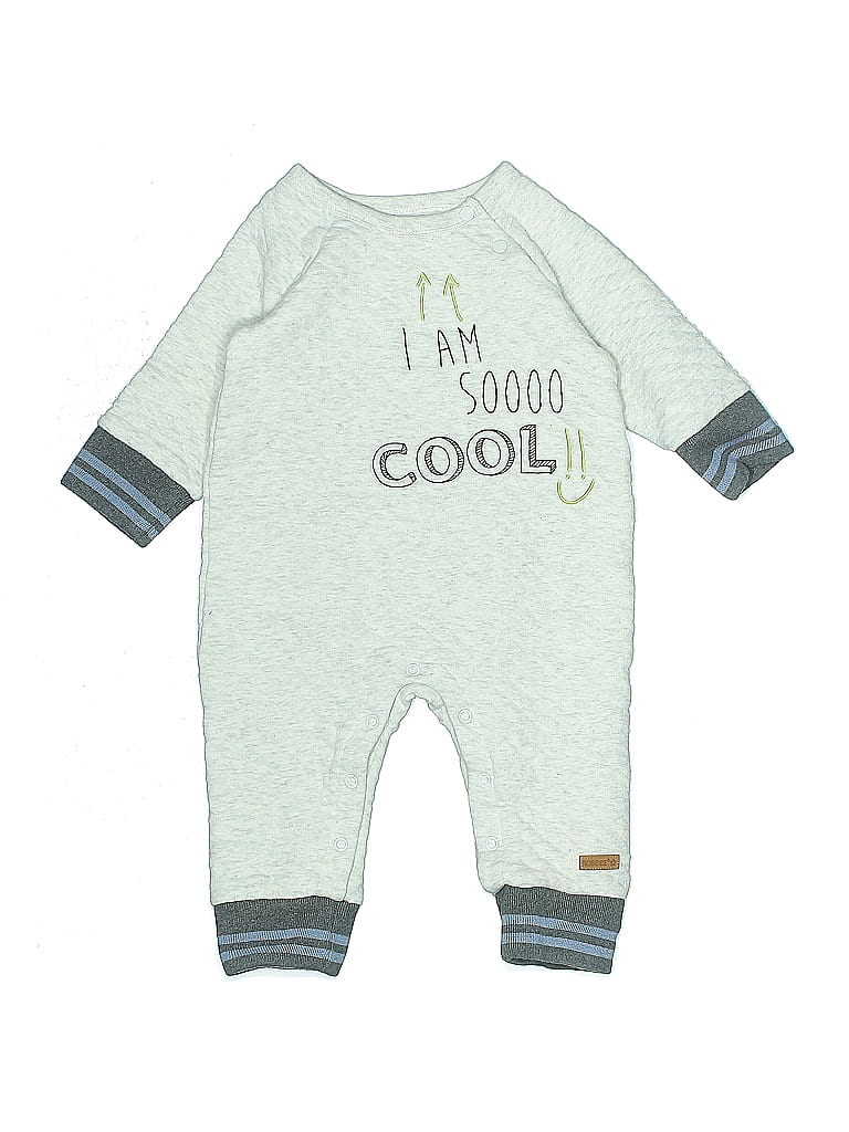 Robeez 100% Cotton Green Gray Long Sleeve Outfit Size 6-9 mo - photo 1