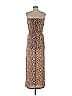 Tigerlily Animal Print Gold Yellow Cocktail Dress Size 4 - photo 2