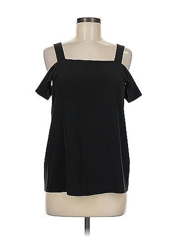 Tibi Short Sleeve Silk Top (view 1)