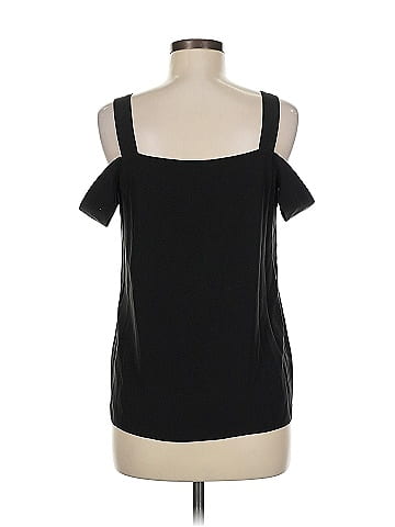 Tibi Short Sleeve Silk Top (view 2)