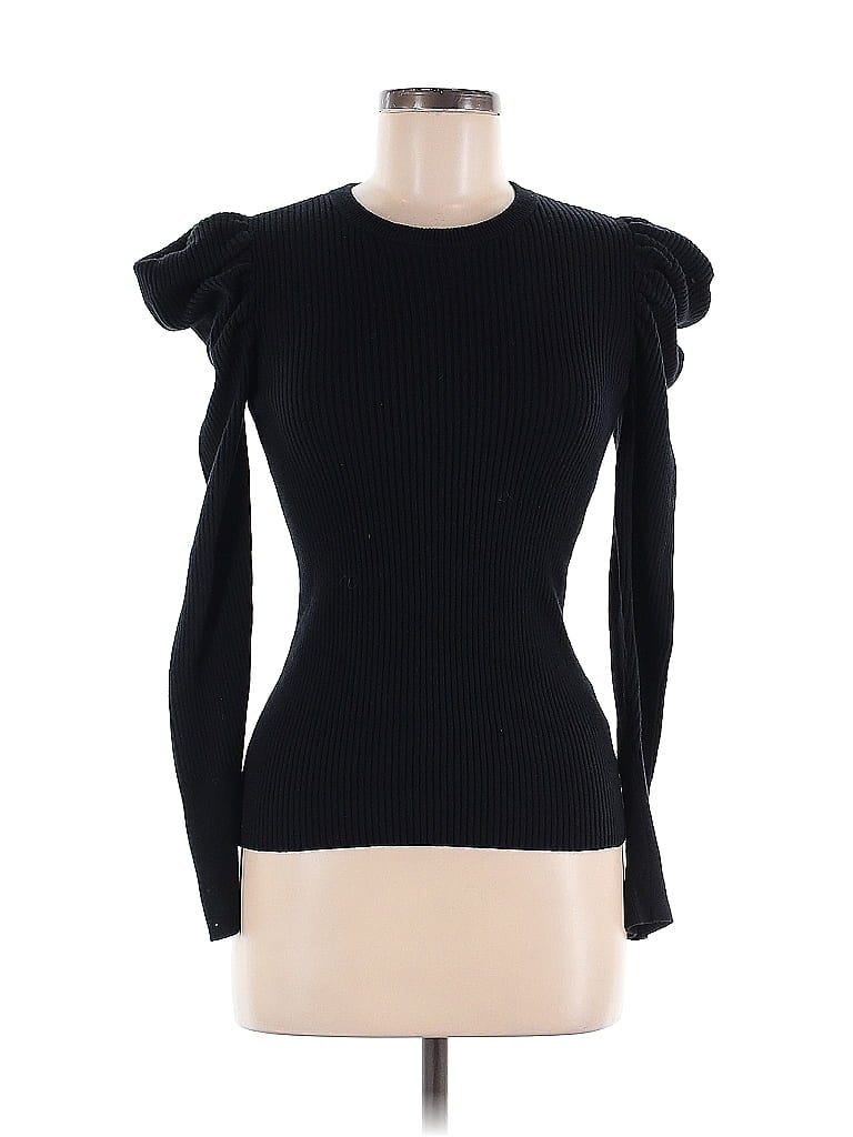 Pre-owned 7 For All Mankind Pullover Sweater In Black