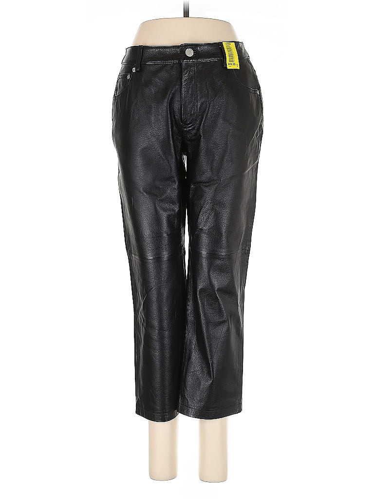Newport News 100% Nylon Black Casual Pants Size 6 - photo 1