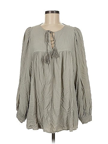 Cobble Stone Long Sleeve Blouse (view 1)