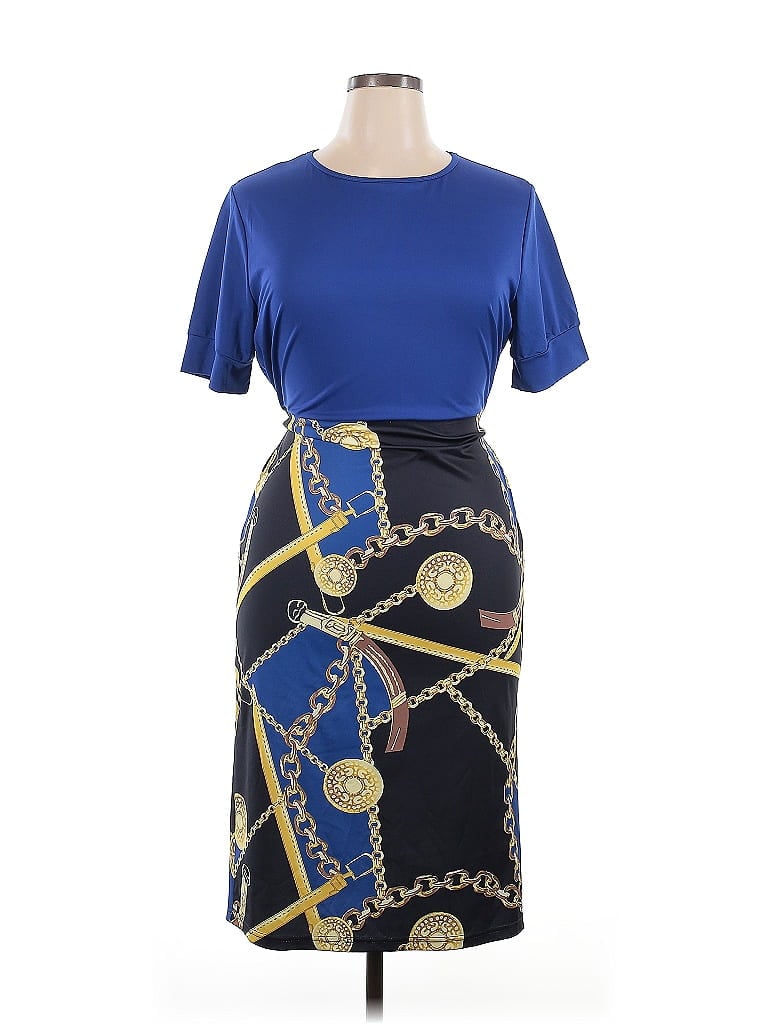Unbranded Blue Cocktail Dress Size XL - photo 1