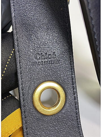 Chloé Silk Scarf Leather Shoulder Strap (view 2)