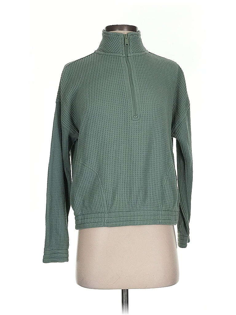 Pre-owned Aerie Turtleneck Sweater In Green