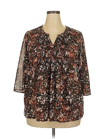 Roaman's 3/4 Sleeve Blouse (view 1)