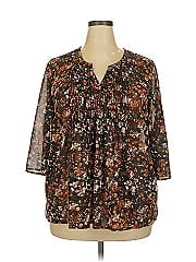 Roaman's 3/4 Sleeve Blouse