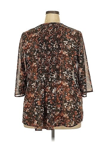 Roaman's 3/4 Sleeve Blouse (view 2)