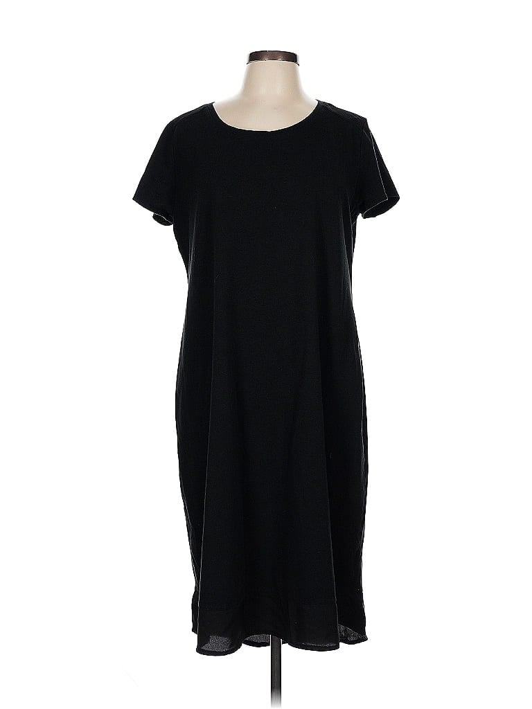 Pre-owned H By Halston Casual Dress In Black