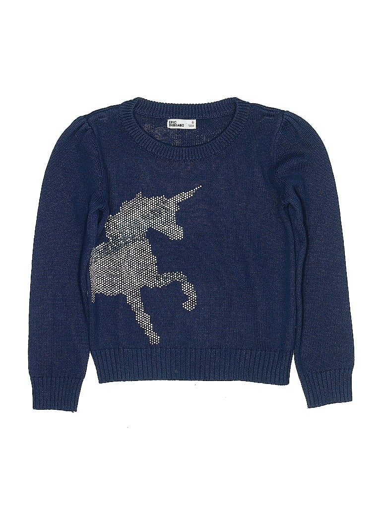Epic Threads Blue Pullover Sweater Size 6 (big kids) - photo 1