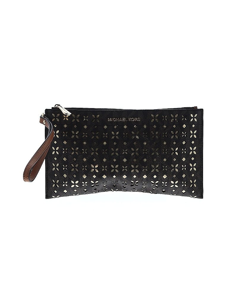 MICHAEL Michael Kors Stars Black Brown Wristlet One size - photo 1