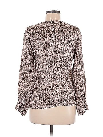 Anne Klein II Long Sleeve Silk Top (view 2)