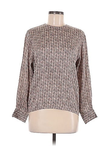 Anne Klein II Long Sleeve Silk Top (view 1)