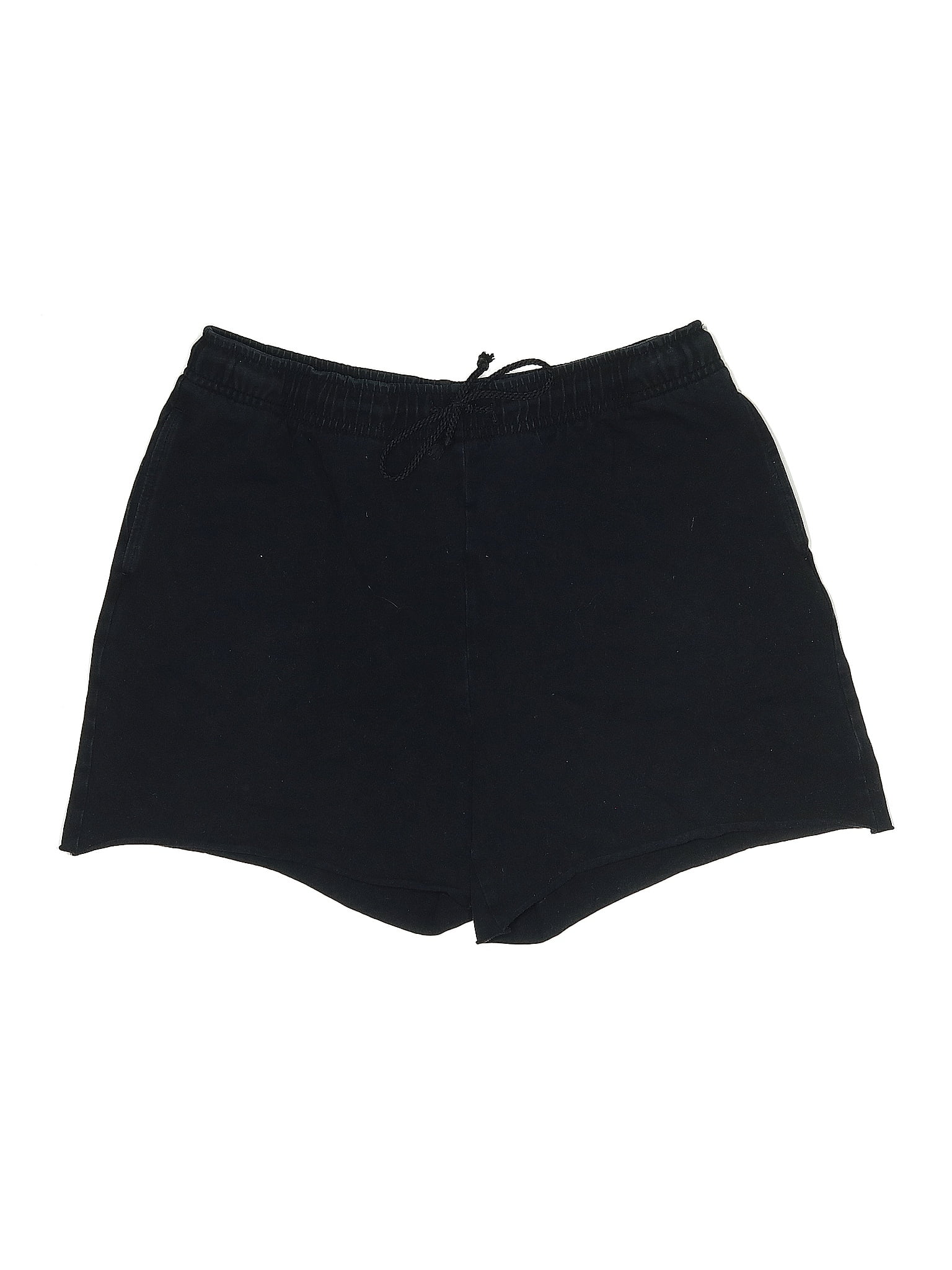 Karen Scott Sport Solid Black Athletic Shorts Size S