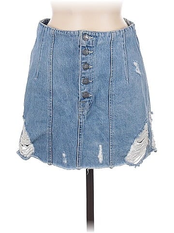 Carmar Denim Skirt (view 1)