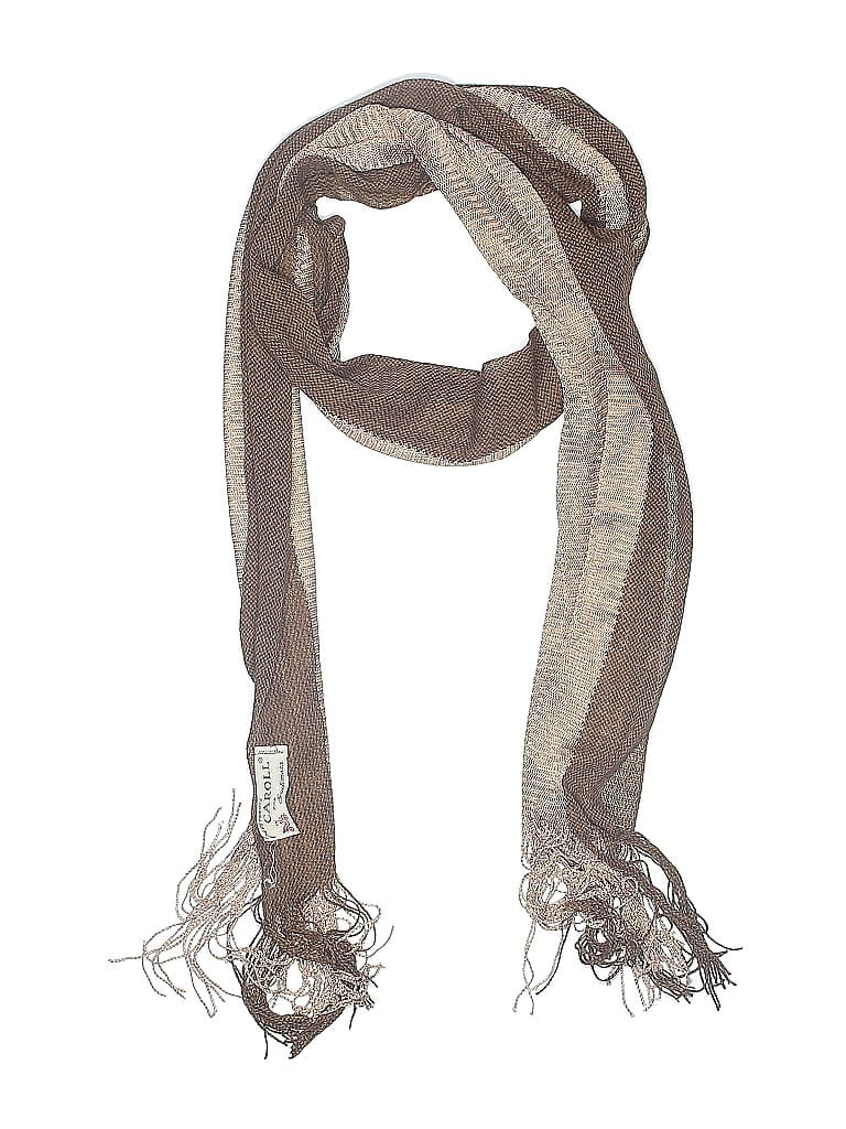 Pre-owned Assorted Brands Scarf In Brown