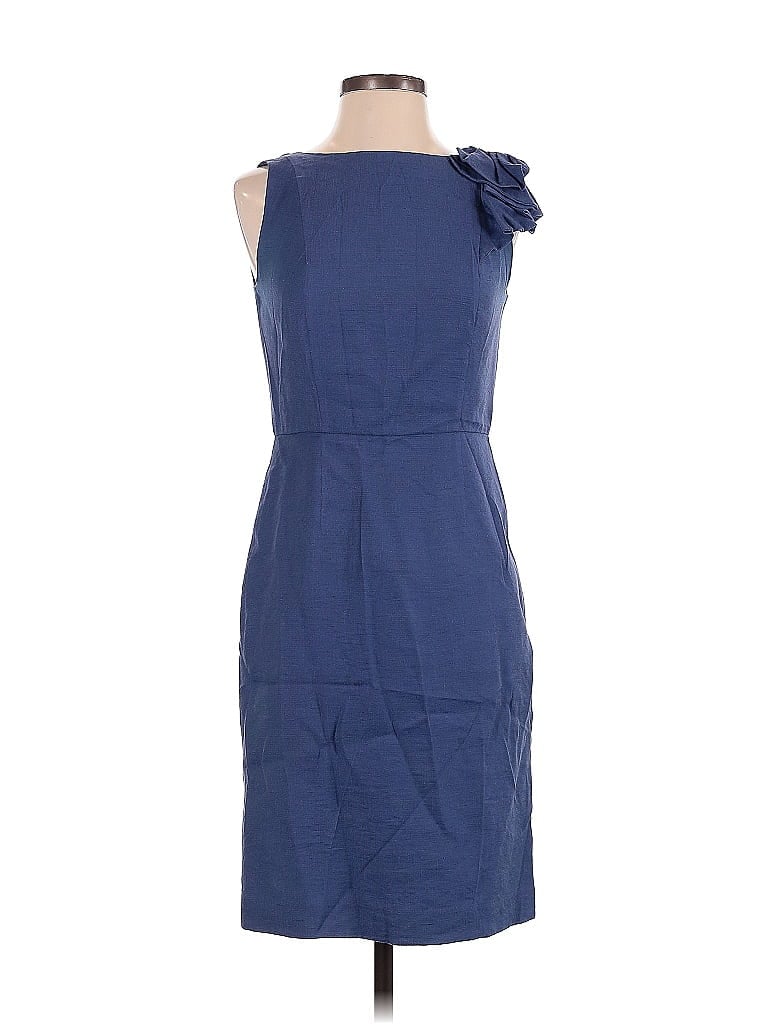 Pre-owned Ann Taylor Factory Cocktail Dress In Blue