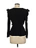INC International Concepts Black Long Sleeve Blouse Size M (petite) - photo 2