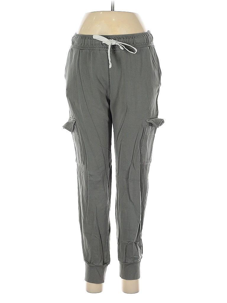 Pre-owned Monrow Cargo Pants In Gray