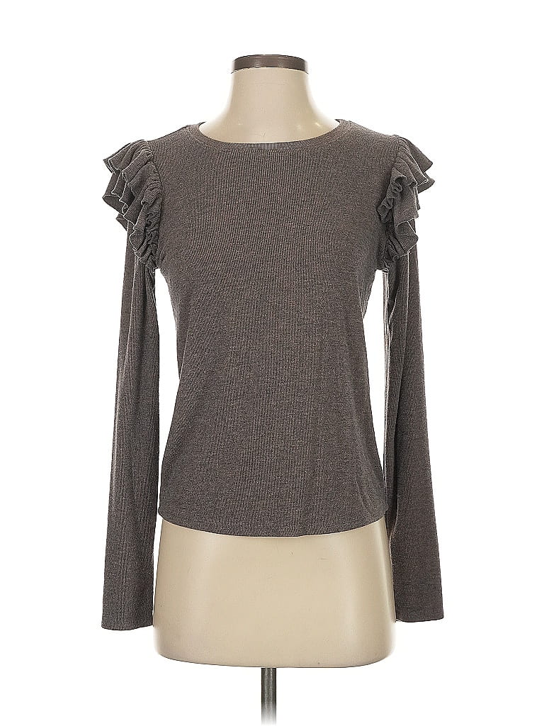 Pre-owned Shabby Chic Cardigan Sweater In Gray