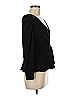 INC International Concepts Black Long Sleeve Blouse Size M (petite) - photo 3