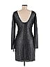 Jennifer Lopez Metallic Silver Cocktail Dress Size M - photo 2