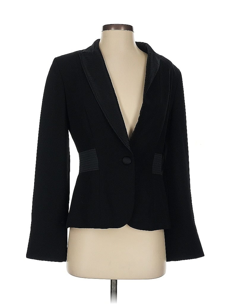 Pre-owned Kay Unger Blazer Jacket In Black