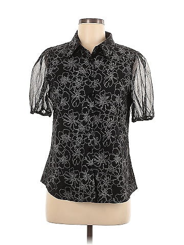 Allegra K Short Sleeve Blouse (view 1)