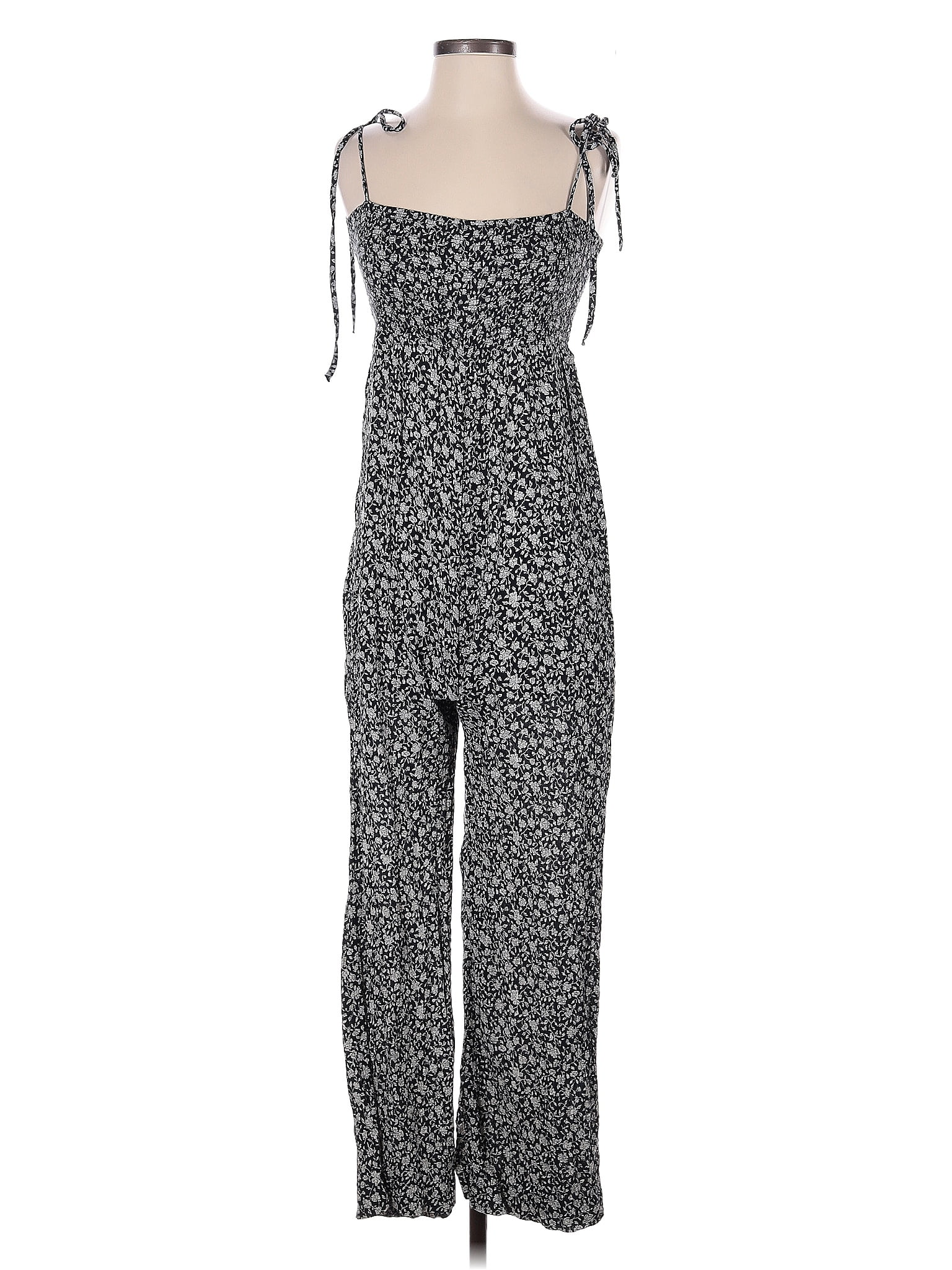 Denim &amp; Supply Ralph Lauren Floral Tan Gray Jumpsuit Size XS