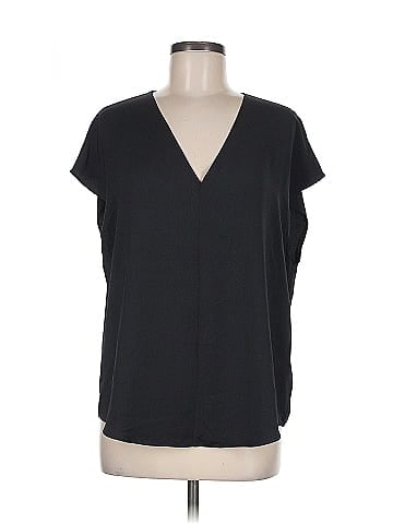 R | Label Short Sleeve Blouse (view 1)