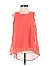 B.wear 100% Polyester Orange Sleeveless Blouse Size 14 - photo 1