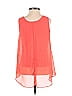 B.wear 100% Polyester Orange Sleeveless Blouse Size 14 - photo 2