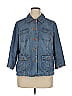 Sigrid Olsen 100% Cotton Blue 3/4 Sleeve Button-Down Shirt Size 16 - photo 1