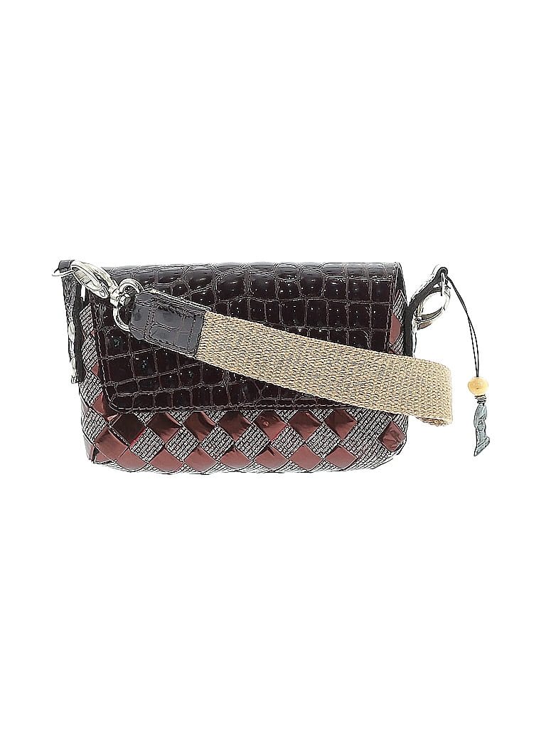 Nahui Ollin Argyle Burgundy Brown Crossbody Bag One size - photo 1