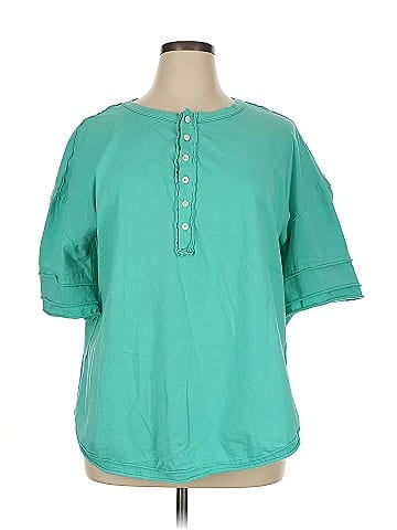ANNIEWEAR Short Sleeve Henley (view 1)