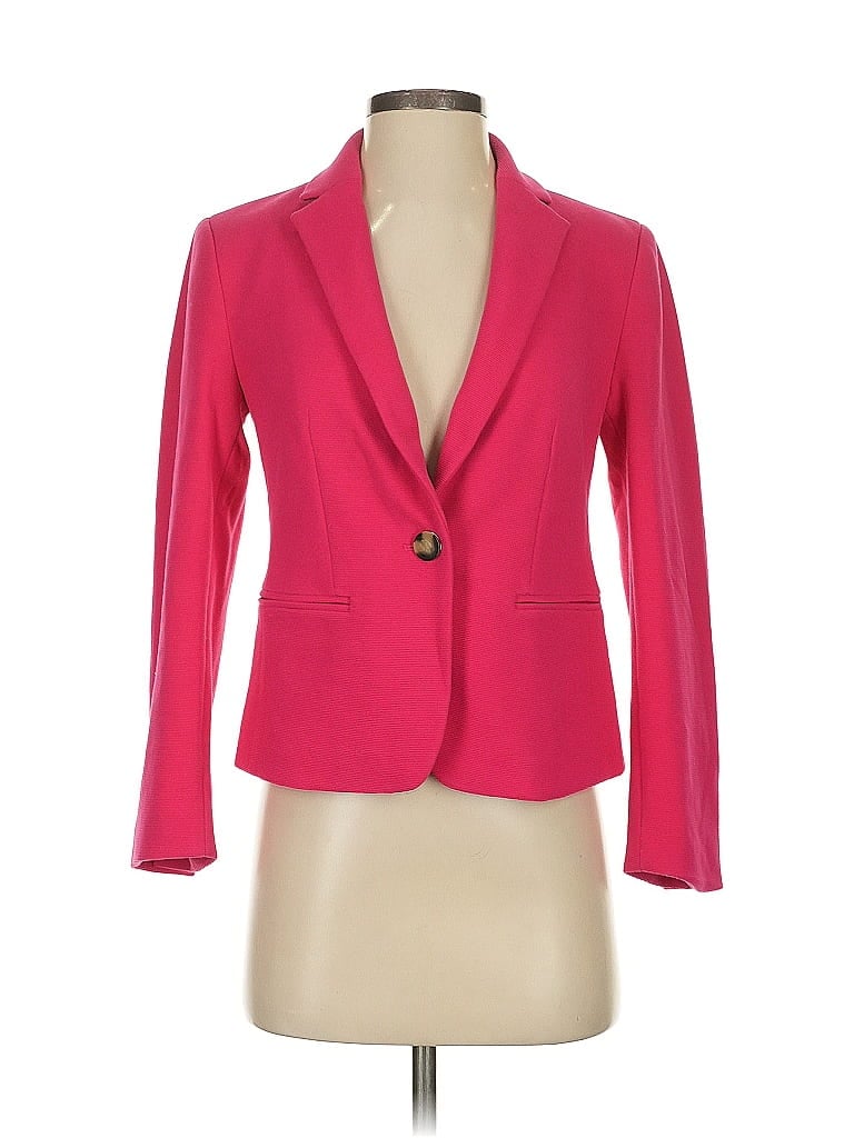 Pre-owned Ann Taylor Blazer Jacket In Pink