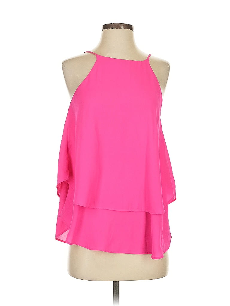 Emmelee 100% Polyester Pink Sleeveless Blouse Size S - photo 1
